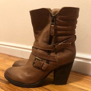 Steve Madden moto booties size 10